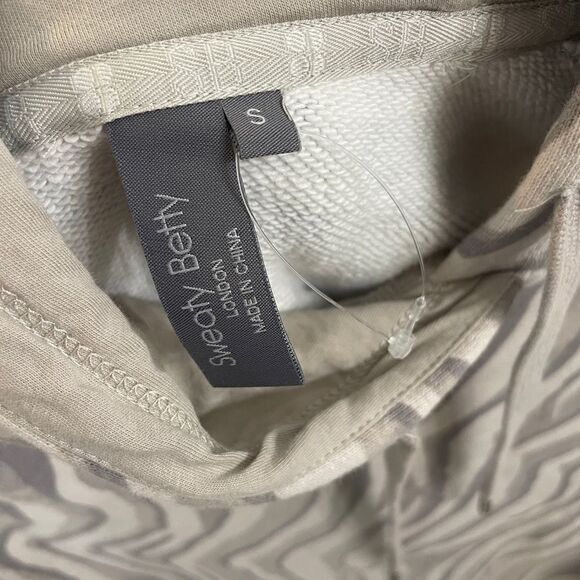 Host Pick-Sweaty Betty Essentials Cotton animal print Hoodie Sweatshirt S NWOT - Picture 3 of 6